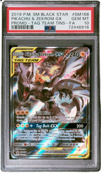 PSA 10 Pikachu & Zekrom GX Tag Team Promo