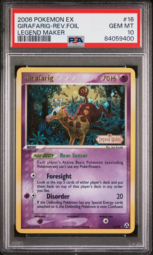 PSA Card Front