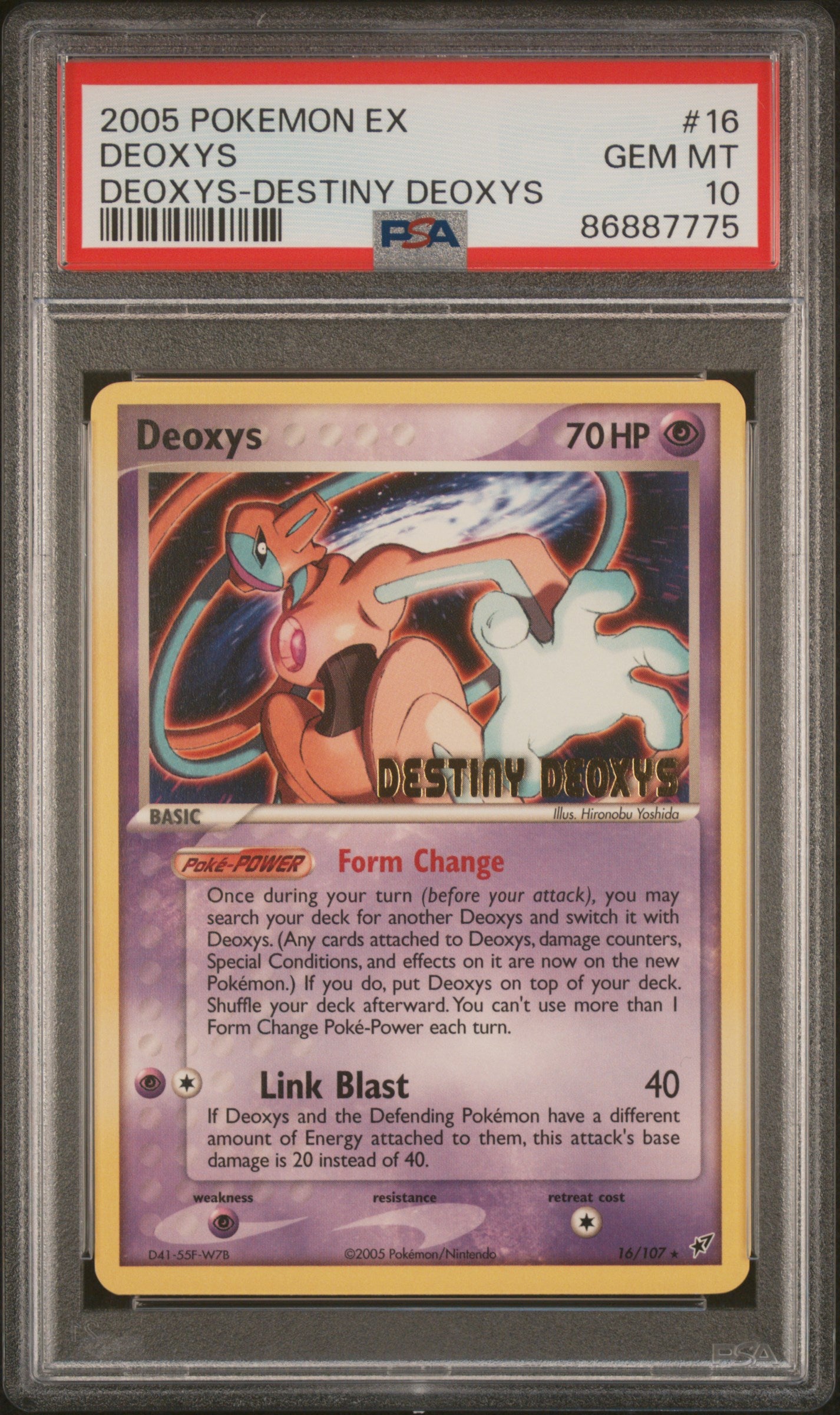 PSA 10 DEOXYS DEOXYS-DESTINY DEOXYS