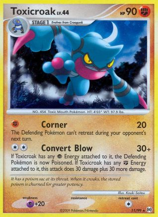 Toxicroak (11/99) - Arceus Reverse Holofoil