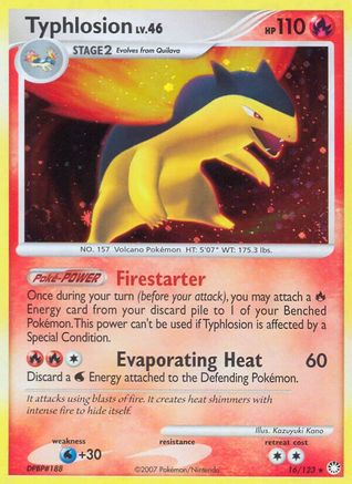 Typhlosion (16/123) - Mysterious Treasures Holofoil