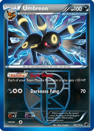 Umbreon (Team Plasma) (64/116) - Plasma Freeze Reverse Holofoil