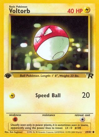 Voltorb (69/82) - Team Rocket 1st Edition