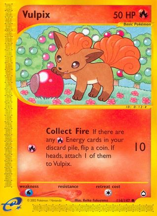 Vulpix (116/147) - Aquapolis Reverse Holofoil