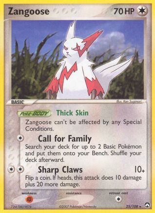 Zangoose (25/108) - Power Keepers Reverse Holofoil