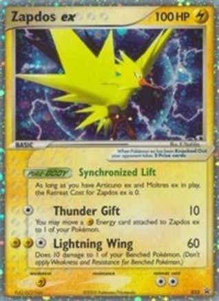 Zapdos ex (EX Collector's Window Tins) (33/40) - Nintendo Promos Holofoil