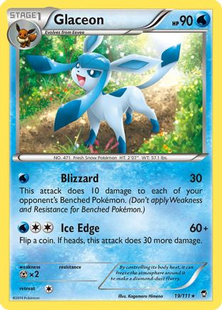 Glaceon (19/111) - XY  Furious Fists