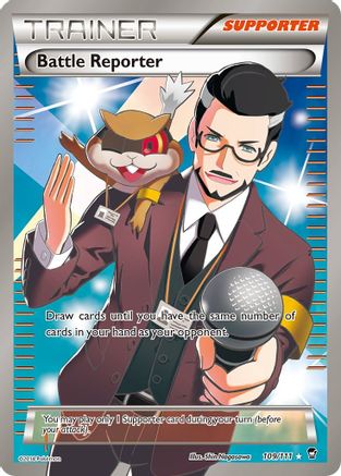 Battle Reporter (Full Art) (109/111) - XY  Furious Fists Holofoil