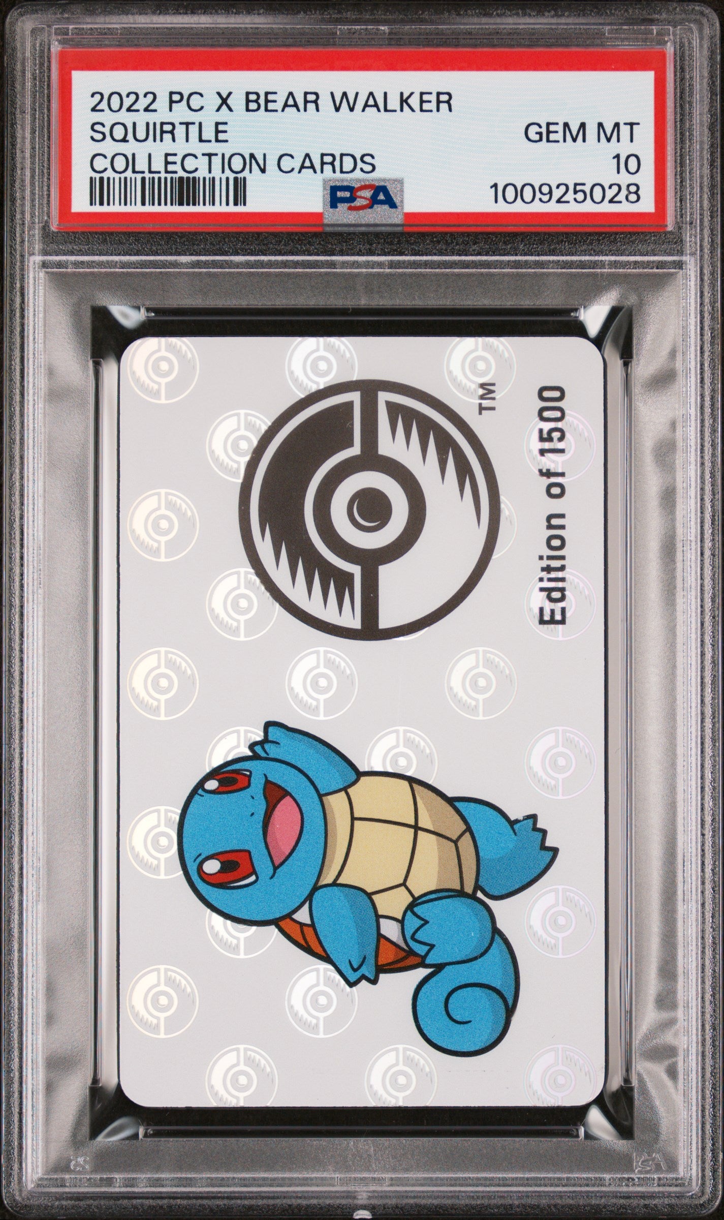 PSA 10 SQUIRTLE COLLECTION CARDS