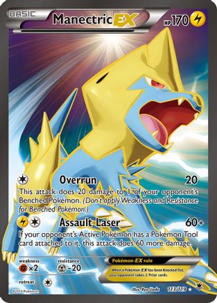 pokemon card manectric Manectric EX (Full Art) (113/119)