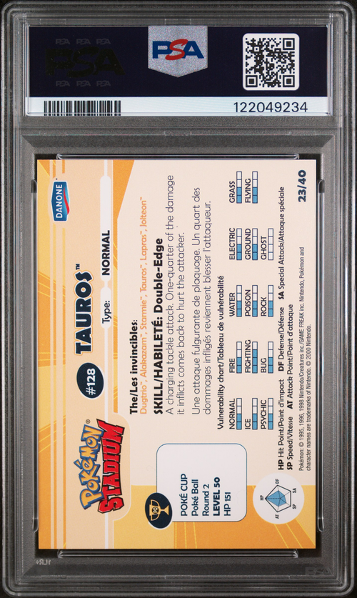 PSA Card Back