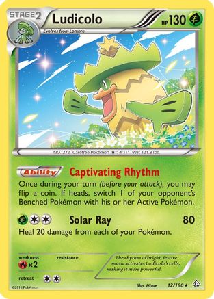 Ludicolo (12/160) - XY  Primal Clash Holofoil