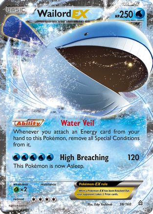 Wailord EX (38/160) - XY  Primal Clash Holofoil