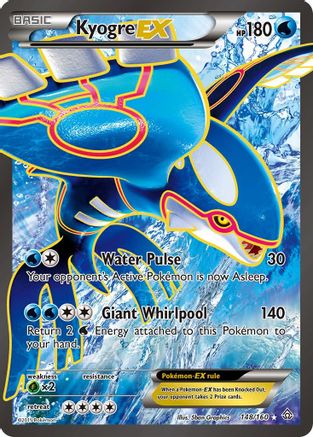 Kyogre EX (Full Art) (148/160) - XY  Primal Clash Holofoil