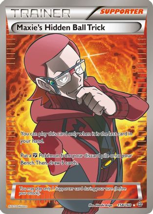 Maxie's Hidden Ball Trick (Full Art) (158/160) - XY  Primal Clash Holofoil