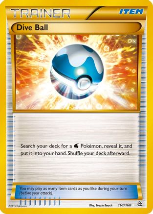 Dive Ball (Secret Rare) (161/160) - XY  Primal Clash Holofoil