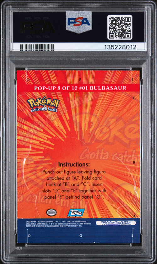 PSA Card Back