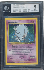 BGS 9 Wobbuffet Holo R Neo Discovery Square Cut