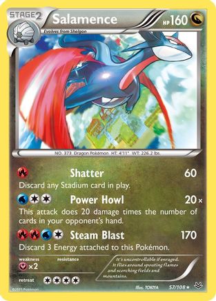 Salamence (57/108) - XY  Roaring Skies Holofoil