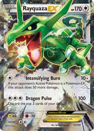 Rayquaza EX (75/108) - XY  Roaring Skies Holofoil