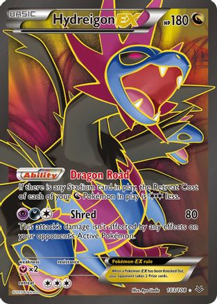 Hydreigon EX (Full Art) (103/108) - XY  Roaring Skies Holofoil