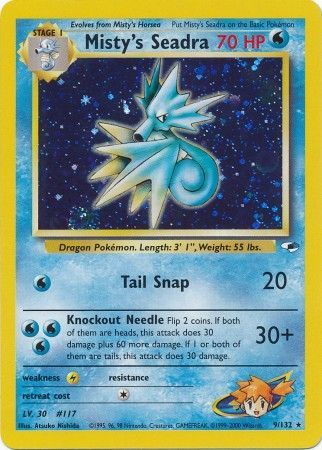 PSA 9Misty's Seadra #9/132 Gym Heroes Unlimited