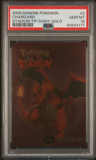 PSA 10 CHARIZARD SHINY GOLD STADIUM TIP