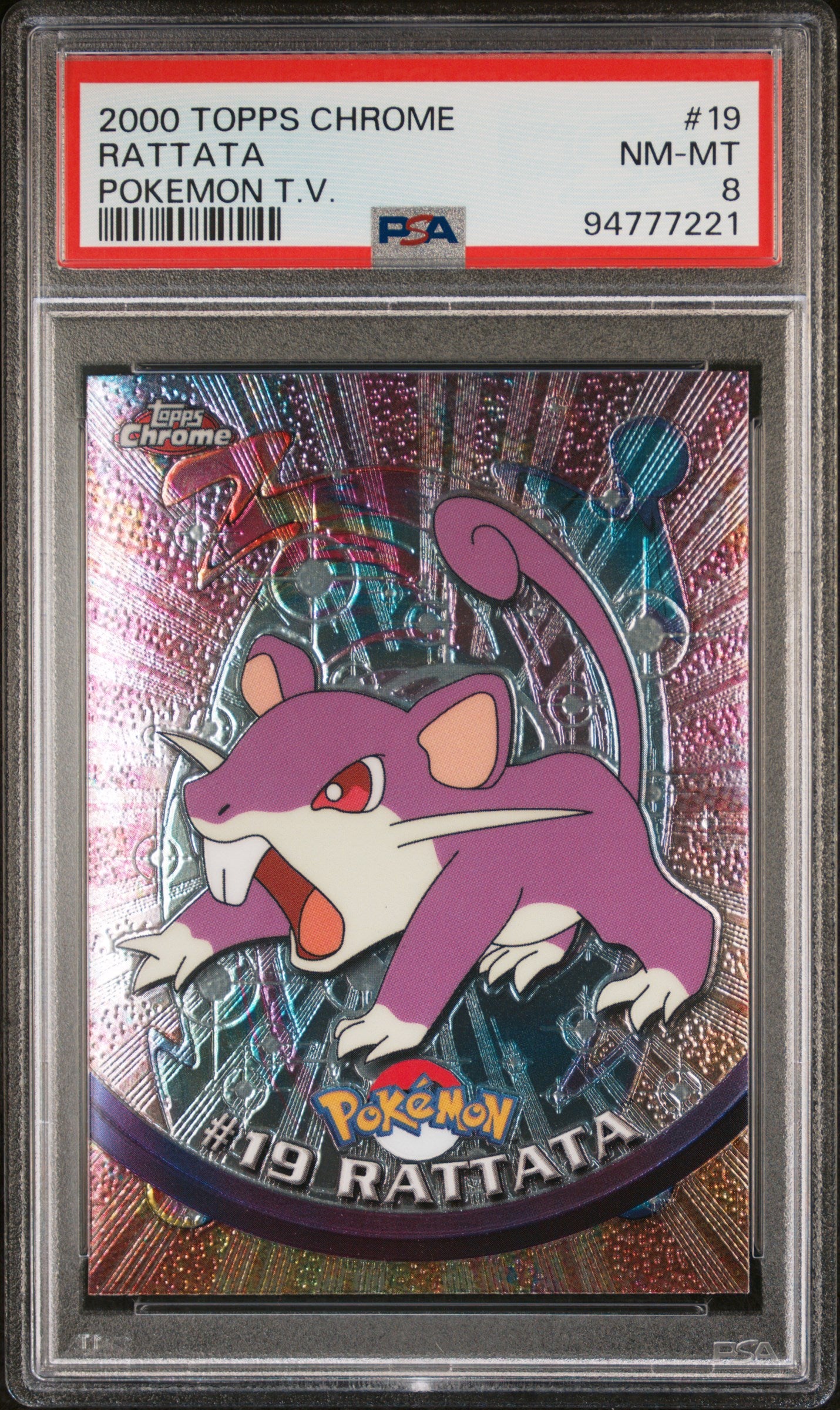 PSA 8 RATTATA POKEMON T.V.