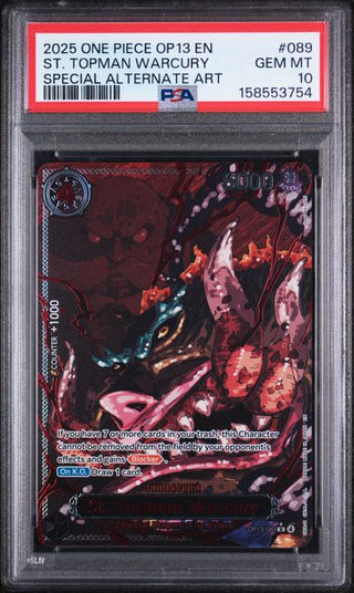 PSA 10 ST. TOPMAN WARCURY SPECIAL ALTERNATE ART
