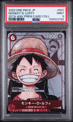 PSA 9 JAPANESE MONKEY D. LUFFY 25TH ANNIVERSARY