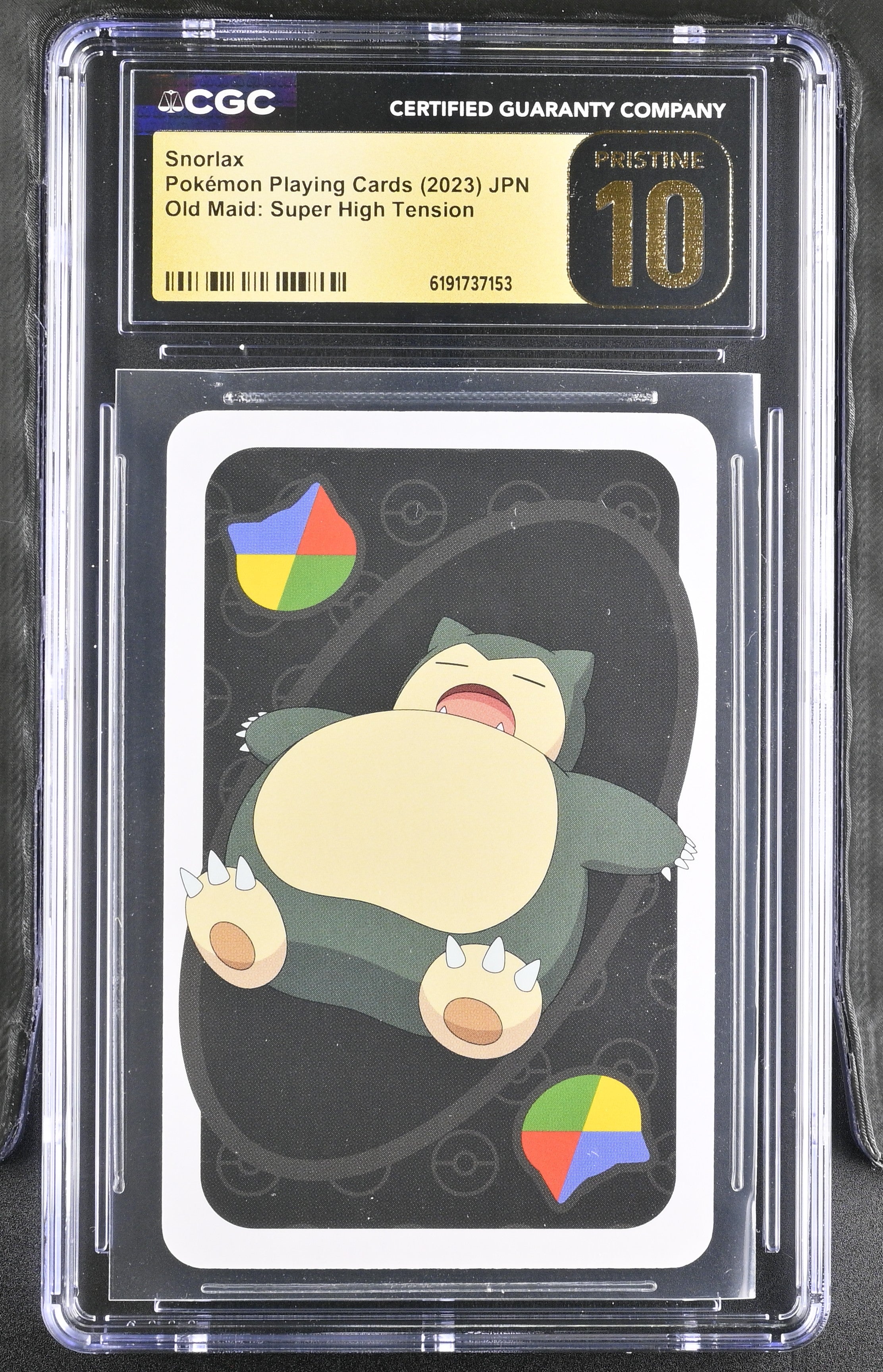 CGC PRISTINE 10 Snorlax Pokemon Pocket Uno Wild Card