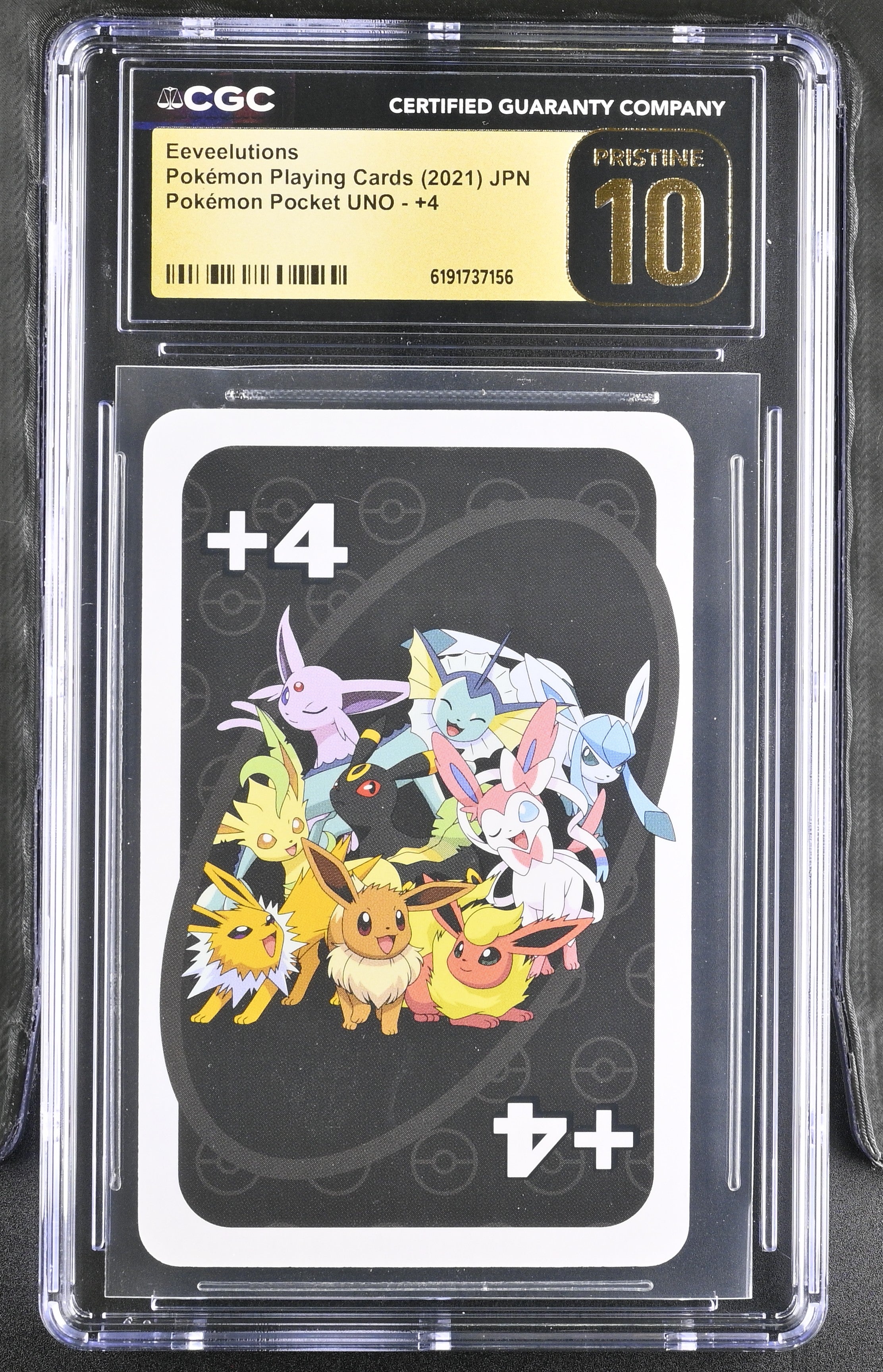 CGC PRISTINE 10 Eeveelutions Pokemon Pocket UNO #+4