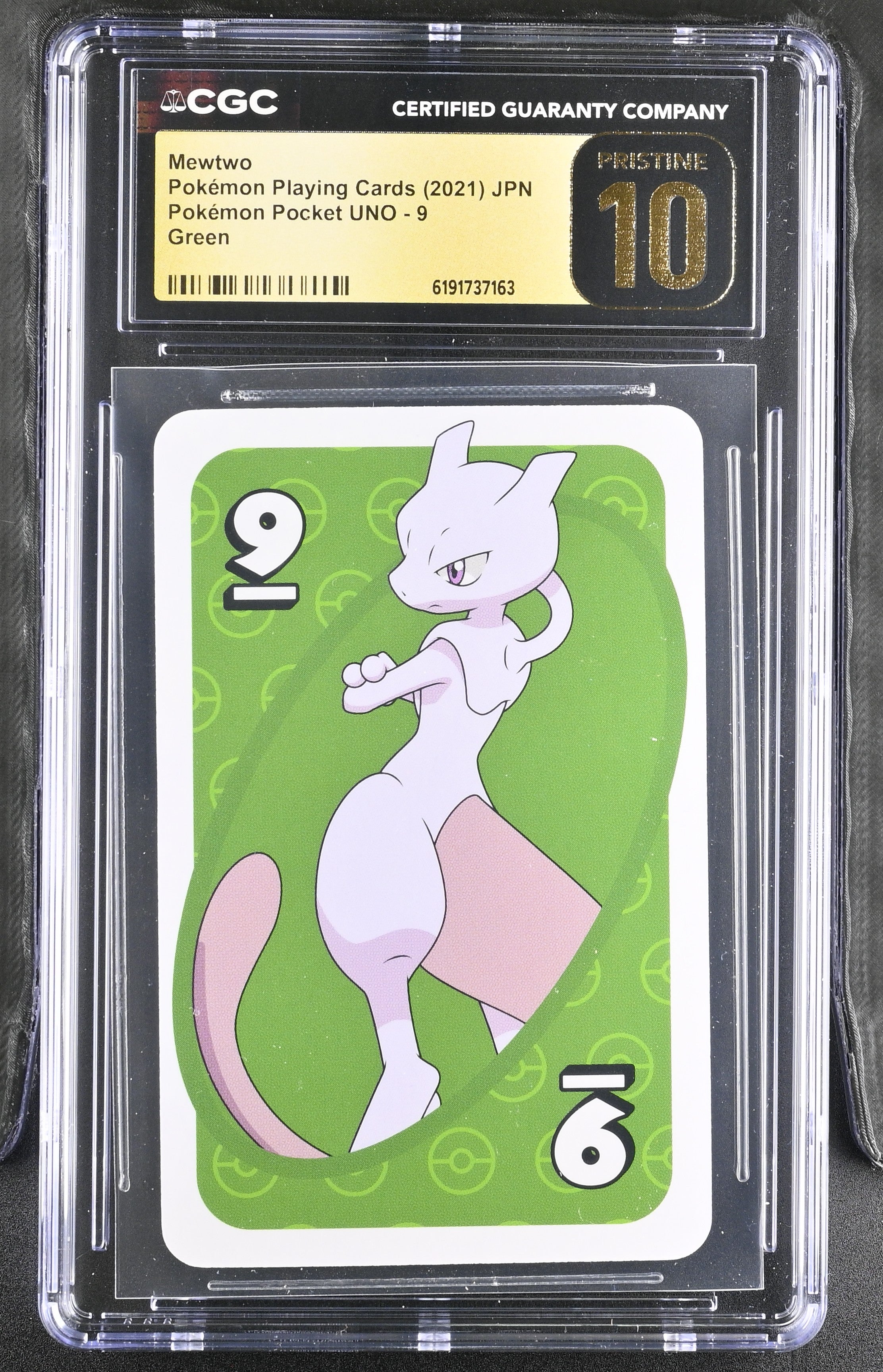 CGC PRISTINE 10 Mewtwo Pokemon Pocket Uno Green 9