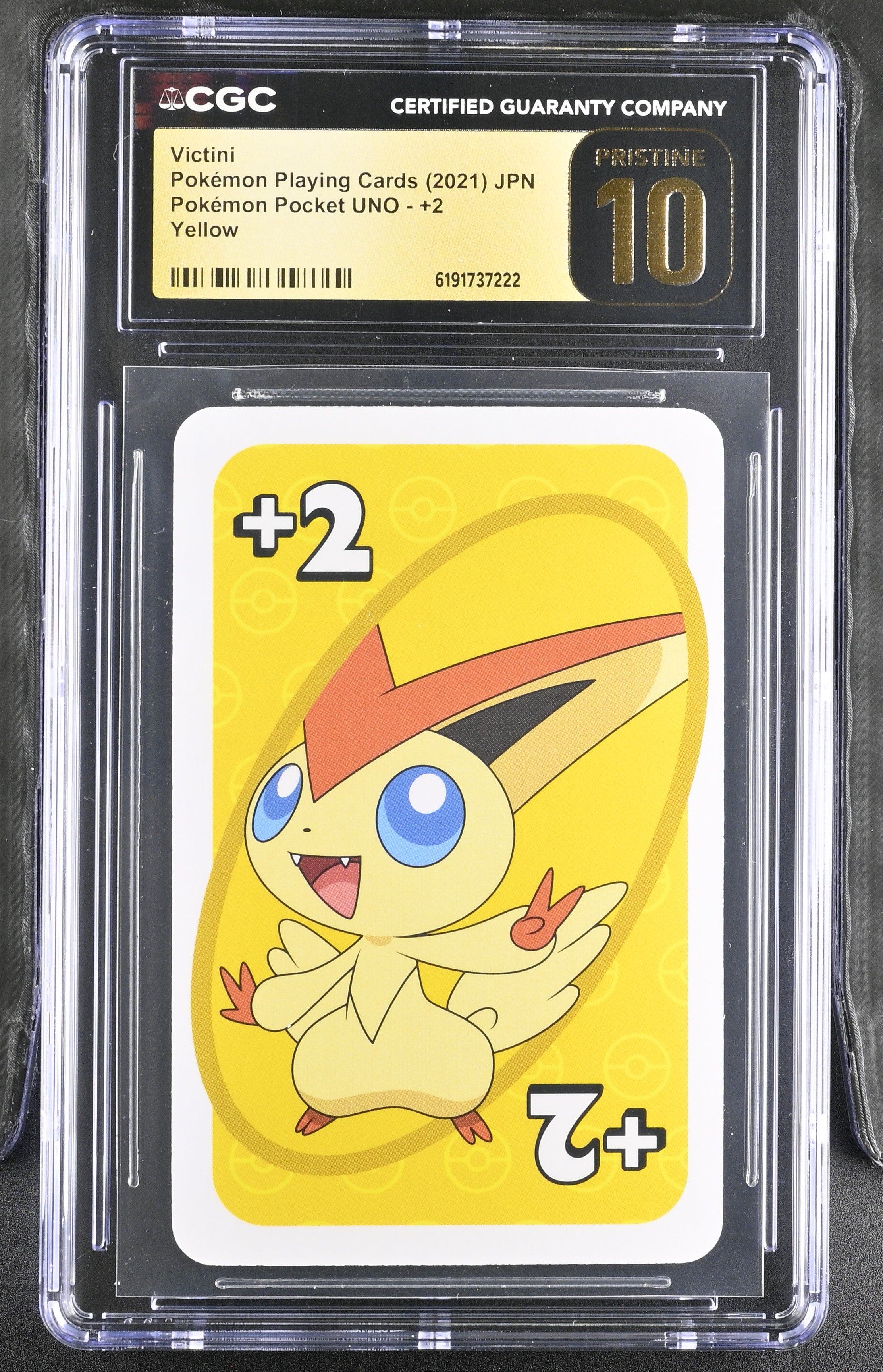 CGC PRISTINE 10 Victini +2 Pokemon Pocket UNO