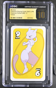 CGC PRISTINE 10 Mewtwo Pokemon Pocket Uno Yellow 9