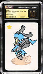 CGC PRISITNE 10 Lucario Pokémon Taruka