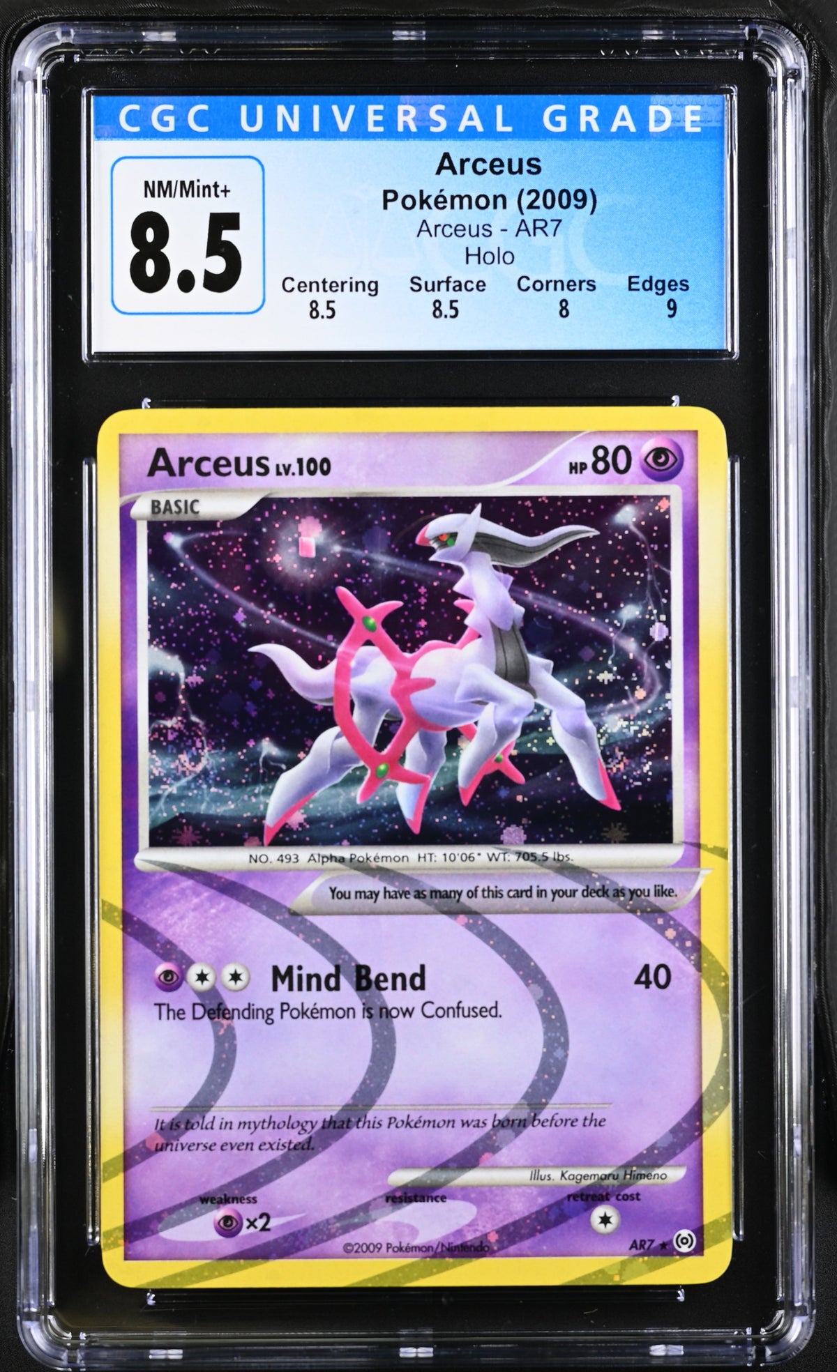 CGC 8.5 ARCEUS AR7