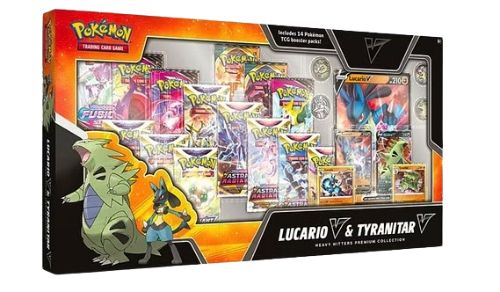 Lucario V & Tyranitar V Heavy Hitters Premium Collection Box