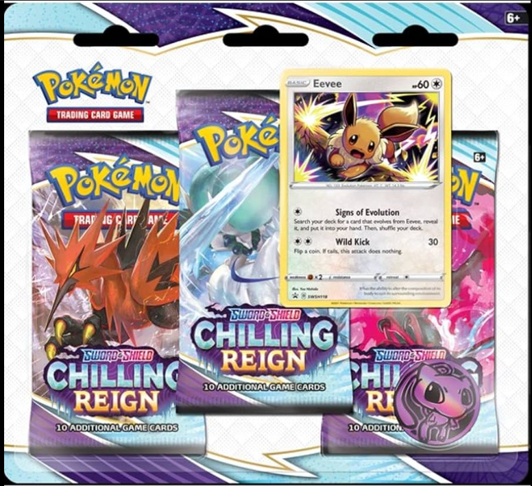 Chilling Reign Eevee 3-Pack Blister