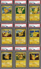 PSA 10 PIKACHU WORLD SEQUENTIAL SET
