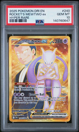 PSA 10 MEWTWO ex HYPER RARE DESTINED RIVALS
