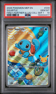PSA 10 SQUIRTLE FIRST PARTNER ILLUS COLL