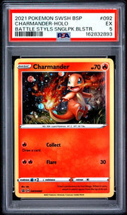 PSA 5 CHARMENDER-HOLO SWSH BSP BATTLE STYLES