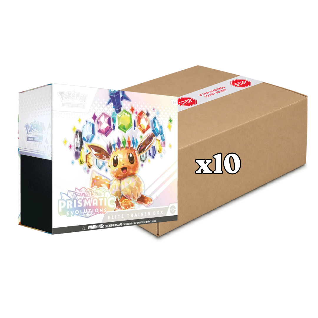 Sealed Case Prismatic Evolutions Elite Trainer Boxes SV8.5