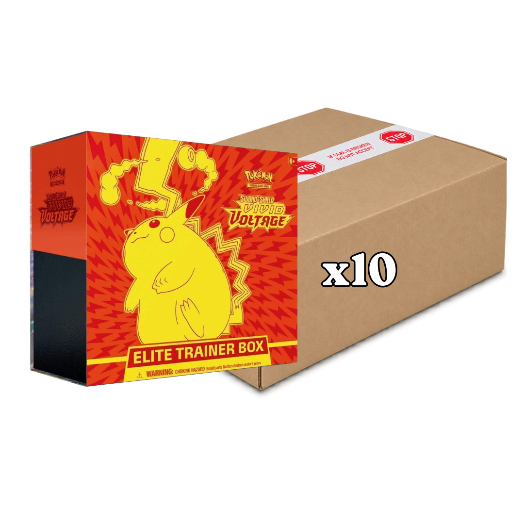 Sealed Case Vivid Voltage Elite Trainer Boxes SWSH04