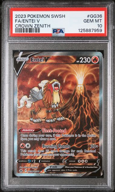 PSA 10 ENTEI V CROWN ZENITH