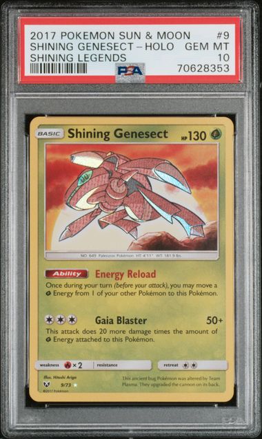 PSA 10 SHINING GENESECT-HOLO SHINING LEGENDS
