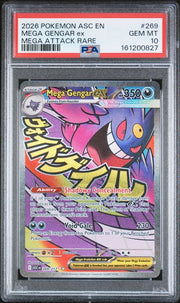 PSA 10 MEGA GENGAR EX MEGA ATTACK RARE