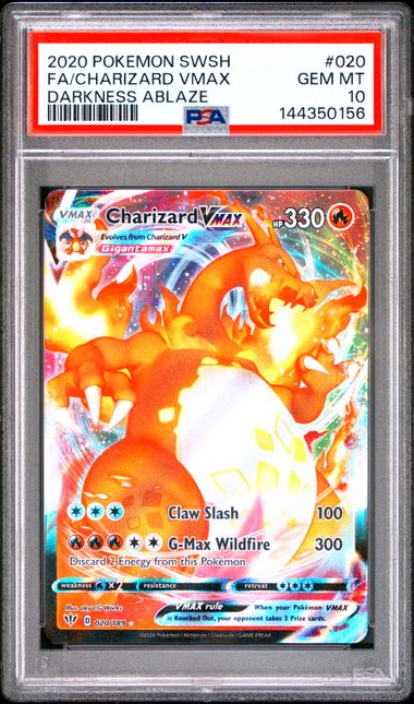 PSA 10 CHARIZARD VMAX DARKNESS ABLAZE
