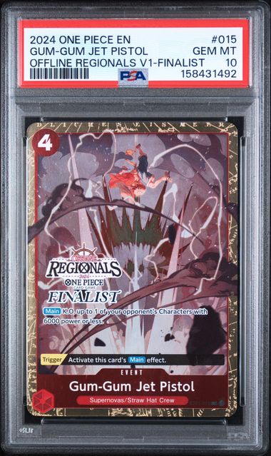 PSA 10 GUM-GUM JET PISTOL OFFLINE REGIONALS V1-FINALIST